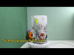 Weißpapier aus Laminat-Aluminiumfolie Aufstehen wiederverwendbare Lebensmittelbeutel für Gewürze Snacks Lebensmittel Salzverpackung