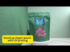 Luxus-Design Glanz-Spout UV-gedruckte kundenspezifische wieder verschließbare Taschen mit Reißverschluss für Kosmetikverpackungen