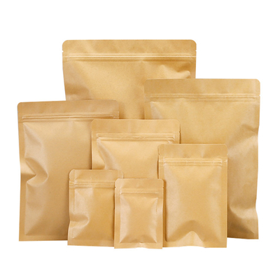 kaufen Wasserdichtes Kraftpapier Flachverschlussbeutel mit Aluminiumfolie online manufacture