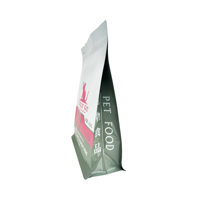 kaufen 2500g Custom Matte White Trockenfutterbeutel für Haustiere mit Ziplock 8 Seiten Dichtung Alle Seiten Druckseite Gusset online manufacture
