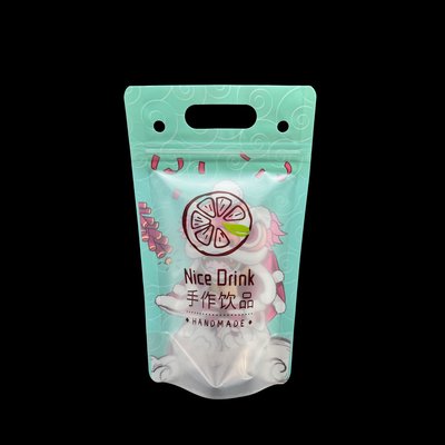 kaufen Mehrfachverwendbare Plastik-Kleine Trinkbeutel mit Strohlöchern und Hängeblöchen für Erwachsene Fit Smoothie Eisgetränk Obst online manufacture