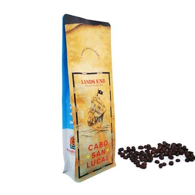 kaufen 500 Gramm 1,1 LB Matte Flachboden Taschen Tasche mit abreißbarem Reißverschluss für Kaffeebohnen Verpackung online manufacture