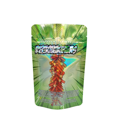 kaufen Holographische Kindersichere Mylar-Stand-up-Taschen für Weed-Verpackungen online manufacture