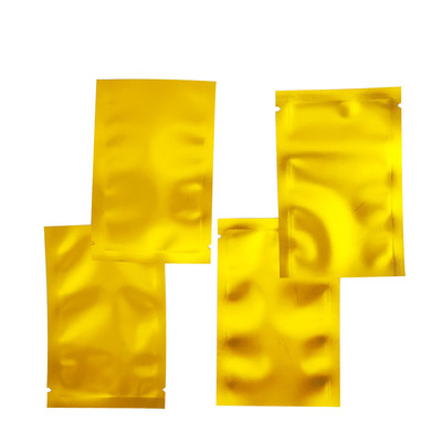 kaufen Druckte Gold-Metall-Top-Offenen-Flach-Mylar-Folie-Taschen für Lebensmittel, Zubehör-Speicher online manufacture