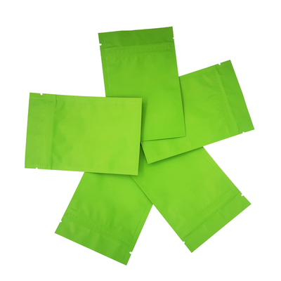 kaufen Besonders gedruckte matte grüne Reißverschlussbeutel Folie beschichtete Taschen mit Reißverschluss für Lebensmittel, Gesichtsmaske, Accessoires Verpackung online manufacture