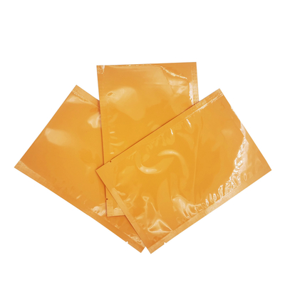 kaufen Aluminiumfolie laminiert glänzende orangefarbene Flachbeutel für Gesichtsmasken, Gesichtscreme online manufacture