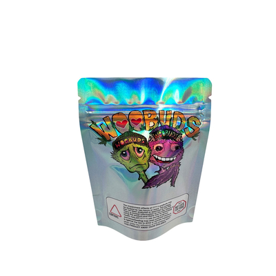 kaufen Digital gedruckte, wieder verschließbare Holographische Stand-up-Tasche mit Aluminiumfolie für Blumen, Unkraut-Food-Verpackungen online manufacture