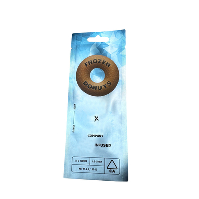 kaufen Matte Metallische Glänzende 2 G Mylar 3 Seiten Siegel Tasche Mit Hängendem Loch Custom Logo online manufacture