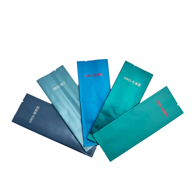 kaufen Metallfolie laminated Heat Seal Side Gusset Taschen für Tee Kaffee Bohnen Blaue Farbe Luftdicht online manufacture