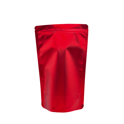 kaufen Aluminiumfolie beschichtet matte rote Stand-up-Ziplock-Taschen für die Lagerung von Lebensmitteln online manufacture
