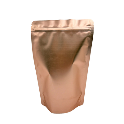 kaufen Lebensmittelverpackung Matte Rose Gold Custom Stand Up Taschen Taschen mit Ziplock Doypack online manufacture