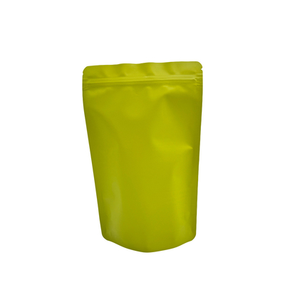 kaufen Folienbeschichtete matte grüne Stehtasche mit Reißverschluss für Kaffeebohnen Teeblätter Verpackung online manufacture
