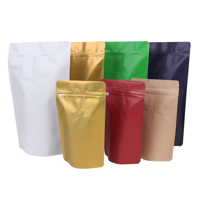 kaufen Premium-Stand-up-Kaffeebeutel mit Entgasventil für Kaffeebohnen, gemahlenen Kaffee und Teeblätterverpackungen online manufacture