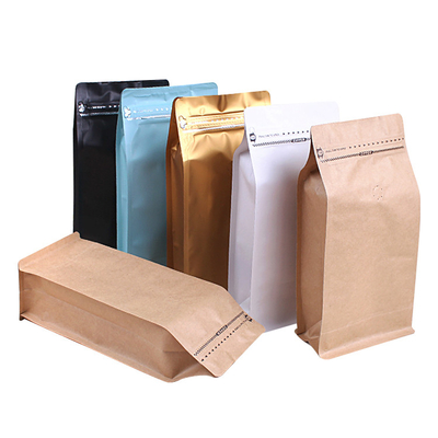 kaufen 500g Feuchtigkeitsdichtes Quadratboden Kaffeebeutel mit Reißverschluss für Kaffeebohnen online manufacture