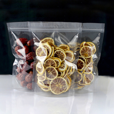 kaufen 5.5 x 7.9 Zoll Transparent Clear Stand Up Pouches Tasche für Trockenfrüchte, Tee, Bohnen, Chili, Gewürze, Snack Food Verpackung online manufacture