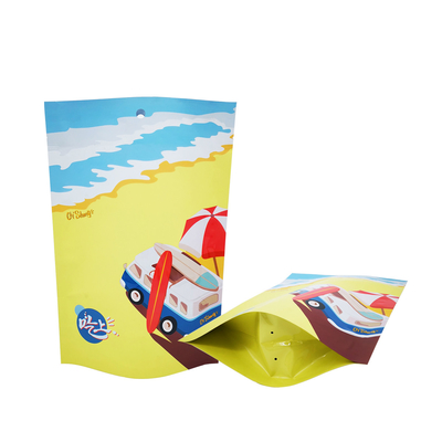 Außenflexible Verpackung Folie UV Spot Custom Printed Stand Up Bags für Hühner-Rindfleisch